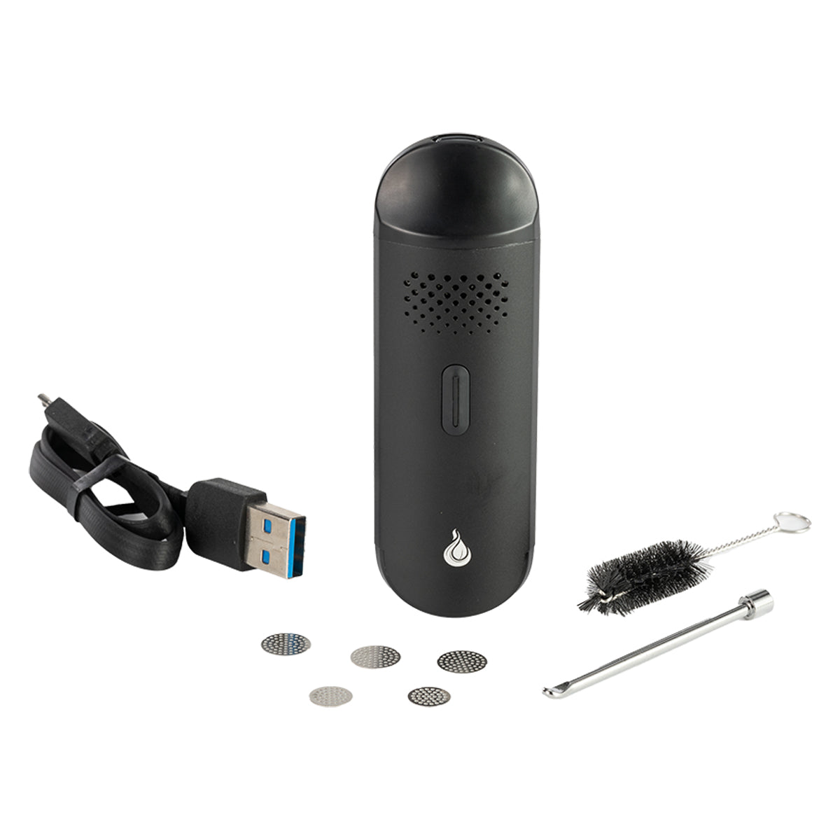 FLOWERMATE CAP Vaporizer SVART / Black / grå – Fordampere (forfra)