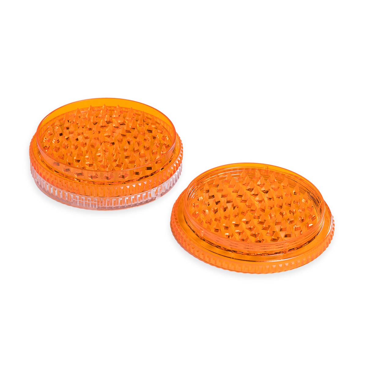Storz & Bickel Volcano grinder herb mill XL. Oransje plast. 55cm – Fordampere (forfra)