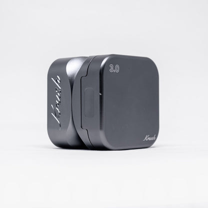 KRUSH 3.0 metall grinder, 3 deler – Fordampere (fra siden)