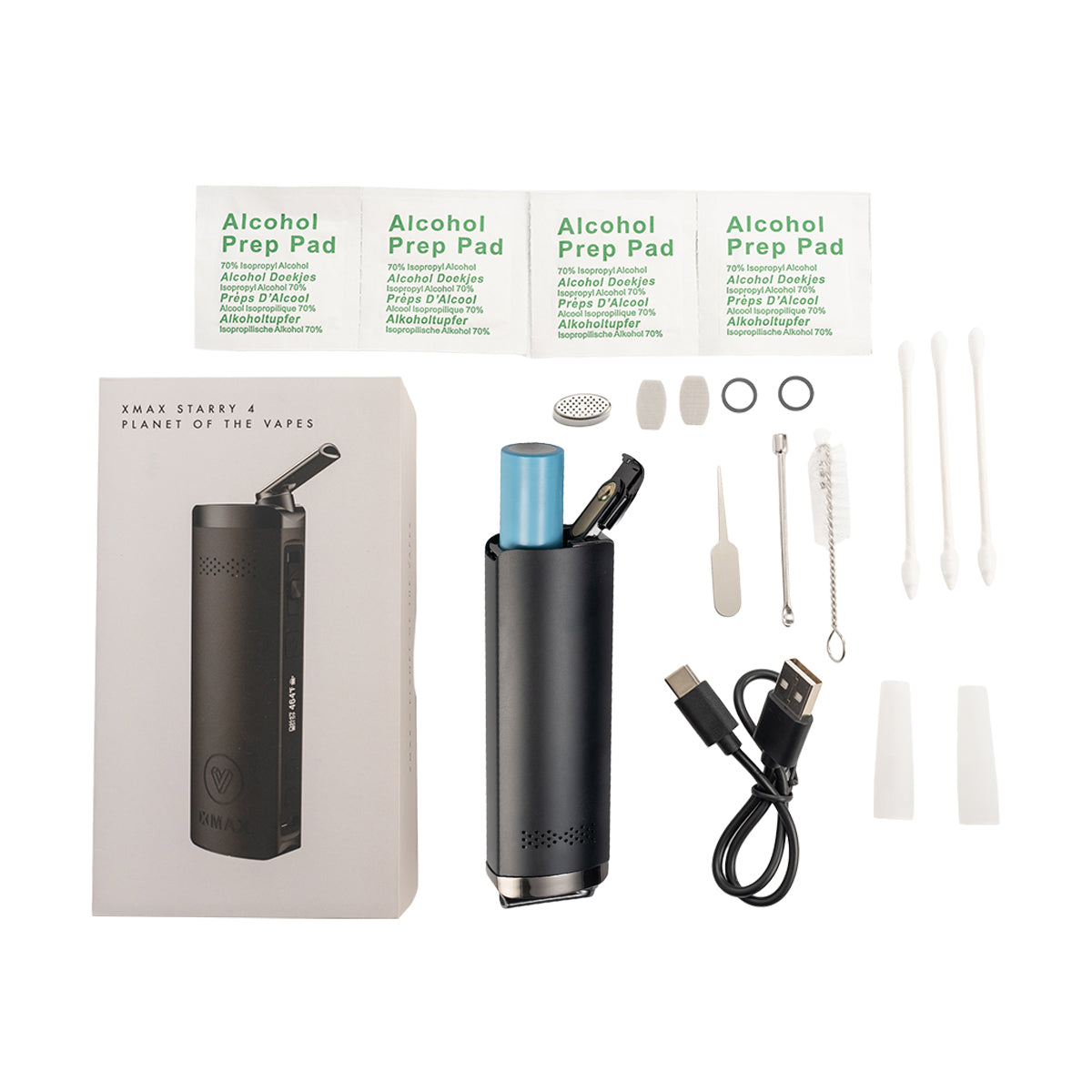 X-MAX Starry 4.0- Bærbare og oppladbar fordamper / vapourizer – Fordampere (fra siden)
